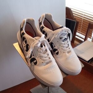 ellessr Men's White Leather Sneakers